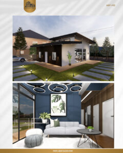 تصویر 2 خانه پیش ساخته ترکیبی